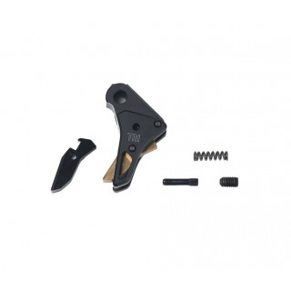 4UANTUM PERFORMANCE CUSTOM FLAT TRIGGER FOR GHK G17 GEN3 / GEN5 MOS - BLACK