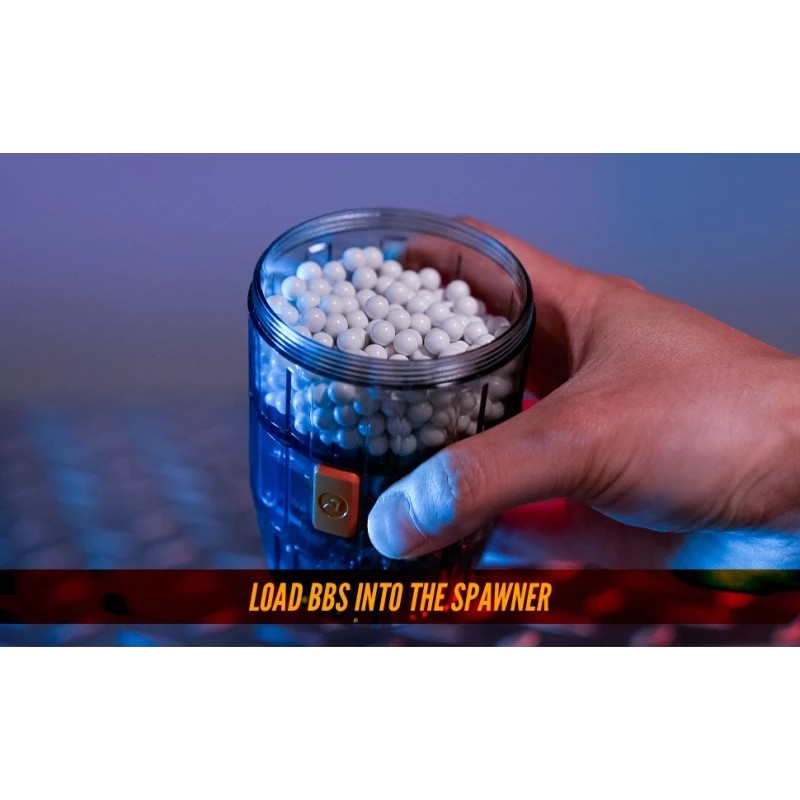 ACETECH ACEHIVE 40MM GAS GRENADES, 80 BBS (2 PCS) AND SPAWNER LOADER - TRANSPARENT