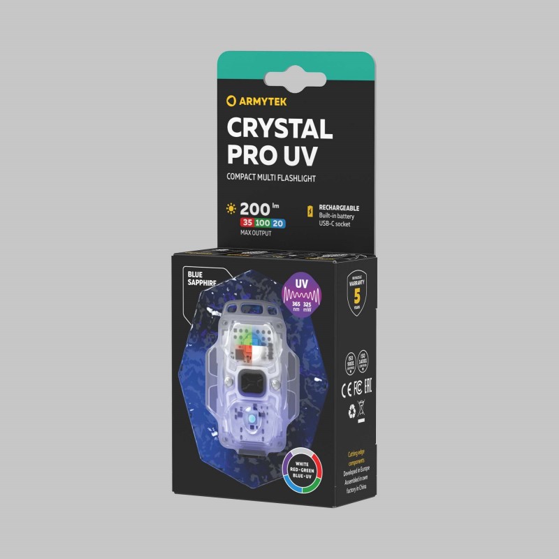 ARMYTEK TORCIA CRYSTAL PRO UV - BLU