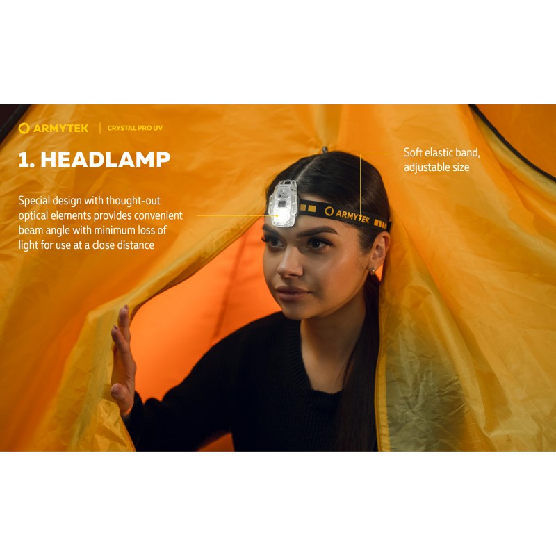 ARMYTEK TORCIA CRYSTAL PRO UV - VERDE