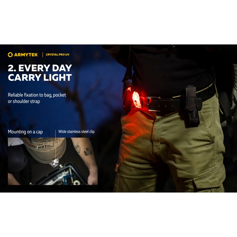 ARMYTEK TORCIA CRYSTAL PRO UV - VERDE