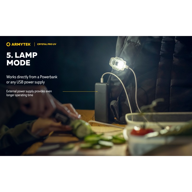 ARMYTEK TORCIA CRYSTAL PRO UV - VERDE