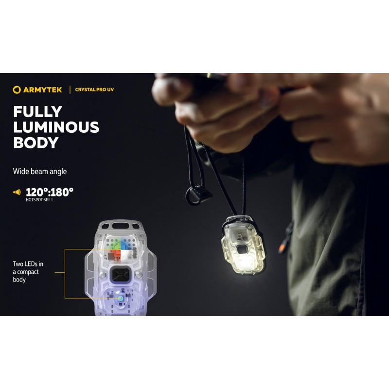 ARMYTEK TORCIA CRYSTAL PRO UV - VERDE