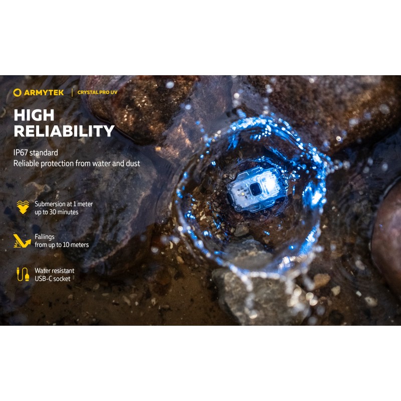 ARMYTEK TORCIA CRYSTAL PRO UV - VERDE
