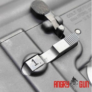 ANGRY GUN PULSANTE DI SGANCIO DEL CARICATORE L1192A AMBIDESTRO PER TM M4 MWS GBBR