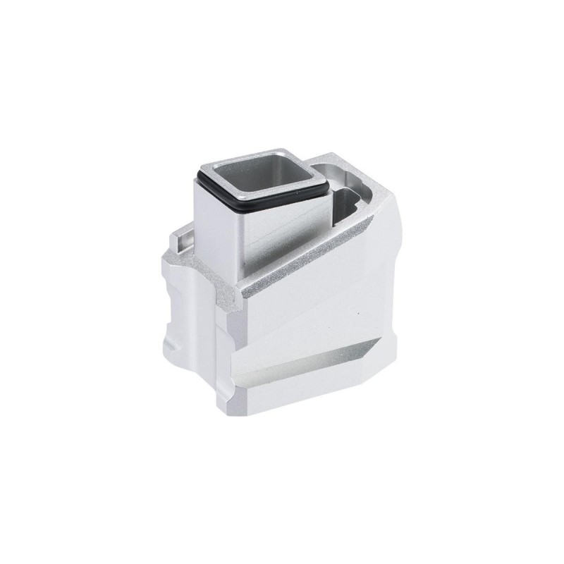 CTM ENLARGED ALUMINUM MAGAZINE BASE PLATE AAP-01 AND G-SERIES - SILVER