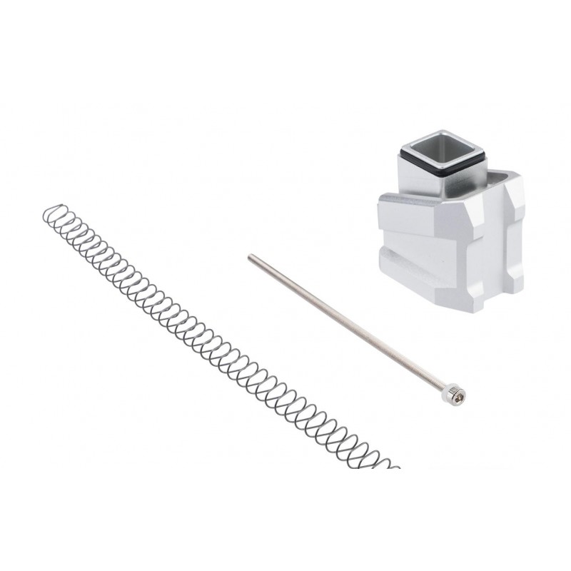 CTM ENLARGED ALUMINUM MAGAZINE BASE PLATE AAP-01 AND G-SERIES - SILVER