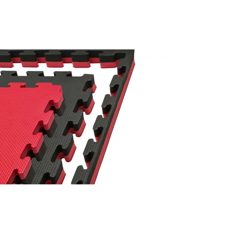 MATERASSO TATAMI 1X1M NERO/ROSSO - 4CM