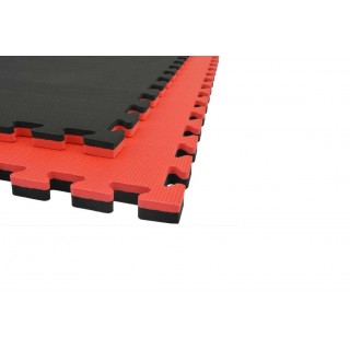 MATERASSO TATAMI 1X1M NERO/ROSSO - 4CM