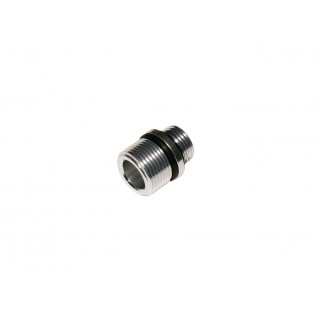 DCI GUNS ADATTORE DA FILETTATURA 11MM CW A 14MM CCW - ARGENTO