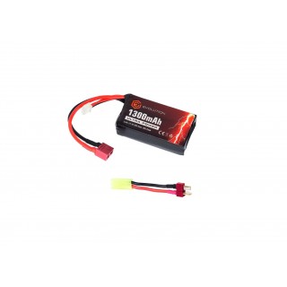 BATTERIA LI-PO ULTRA POWER - 11,1 V - 1300MAH - SPINA A T + ADATTATORE