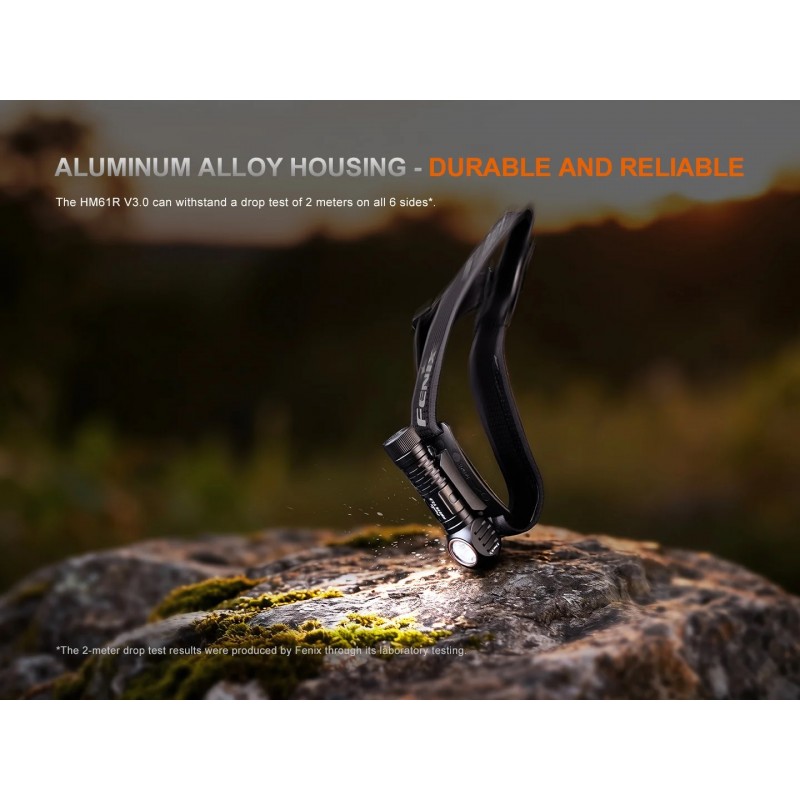 FENIX HM61R V3.0 RELIABLE MULTIFUNCTION HEADLAMP - BLACK