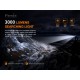 FENIX HP30R V2.0 ULTRA HIGH PERFORMANCE - SEARCH&RESCUE HEADLAMP - 3000 LUMENS - BLACK