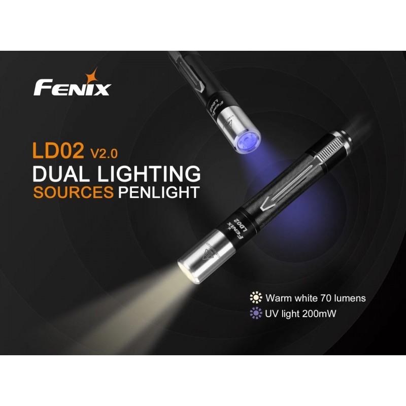 FENIX DOPPIA FONTE DI ILLUMINAZIONE PENLIGHT LD02 V2.0 LED