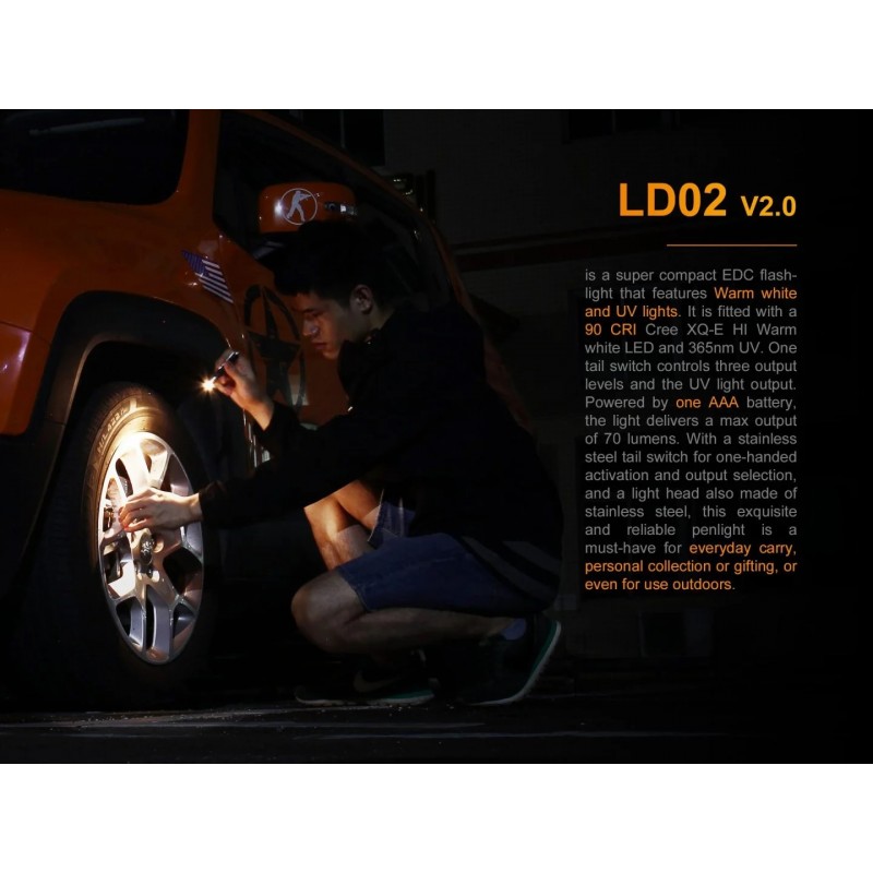 FENIX DOPPIA FONTE DI ILLUMINAZIONE PENLIGHT LD02 V2.0 LED