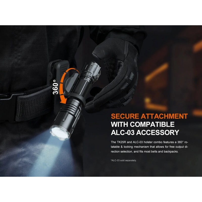 FENIX TORCIA MULTIFUNZIONE PER LE FORZE DELL'ORDINE E PER IL SERVIZIO TK25R