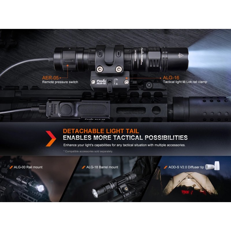 FENIX TORCIA TATTICA RICARICABILE PER IMPIEGHI PESANTI PD36R PRO