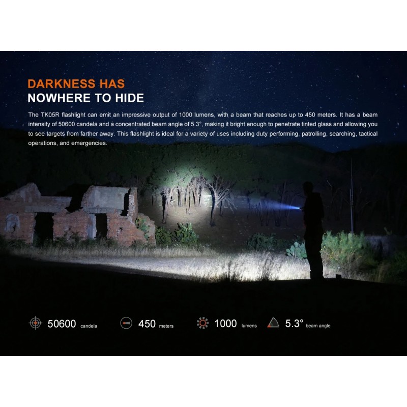 FENIX TK05R TORCIA TATTICA PORTATILE EDC