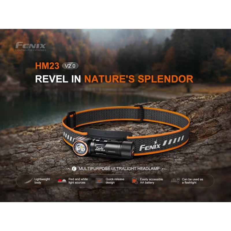 FENIX LAMPADA FRONTALE MULTIUSO ULTRALEGGERA HM23 V2.0