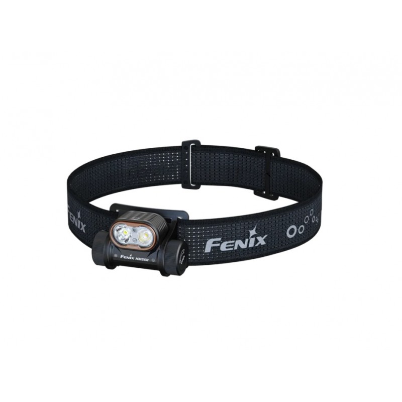 FENIX HM55R MULTI-LED LIGHTWEIGHT OUTDOOR HEADLAMP- 1200 LUMENS - BLACK