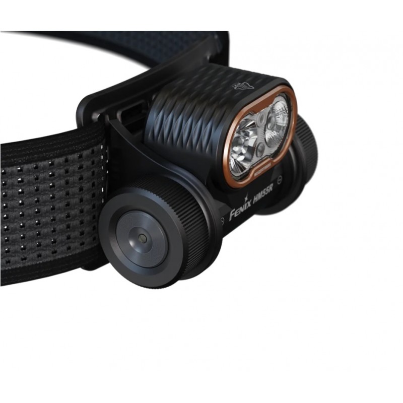 FENIX HM55R MULTI-LED LIGHTWEIGHT OUTDOOR HEADLAMP- 1200 LUMENS - BLACK