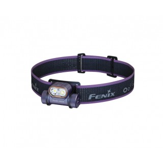 FENIX HM55R MULTI-LED LIGHTWEIGHT OUTDOOR HEADLAMP- 1200 LUMENS - DARK PURPLE