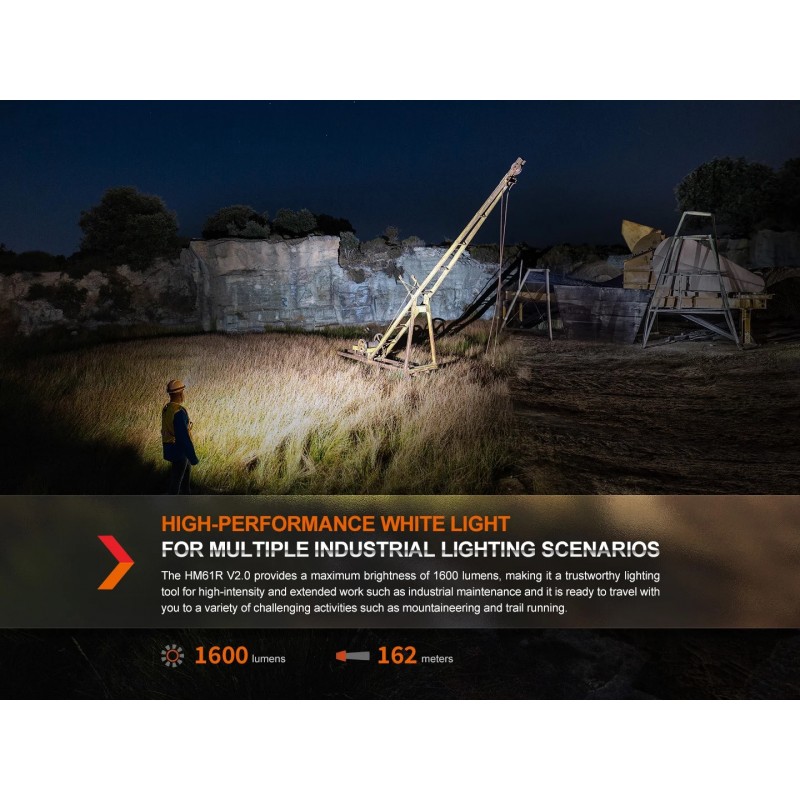 FENIX HM61R V2.0 LAMPADA FRONTALE AD ALTE PRESTAZIONI