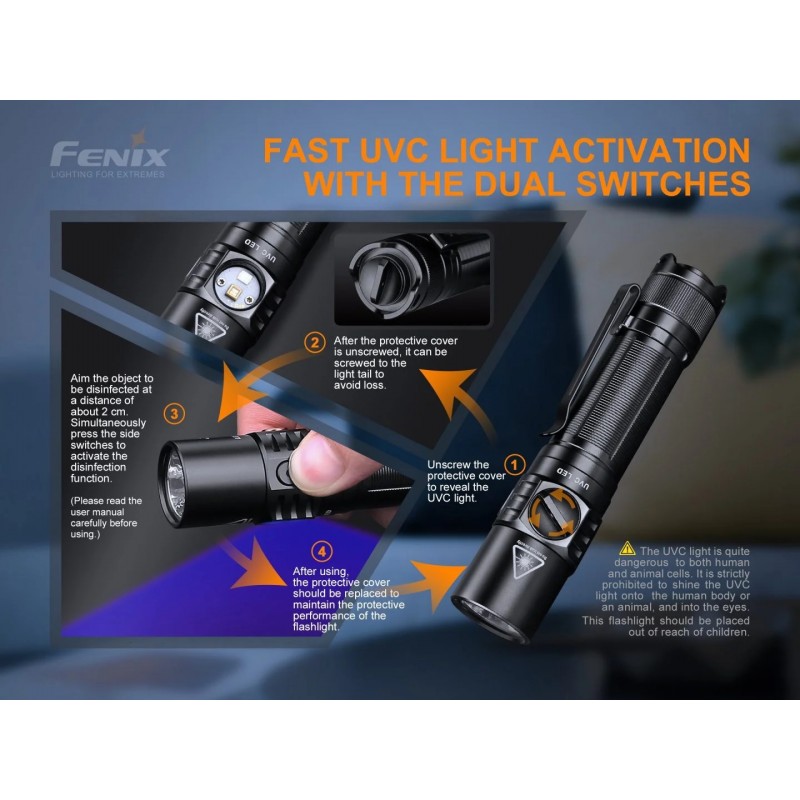 FENIX TORCIA UVC PORTATILE LD32