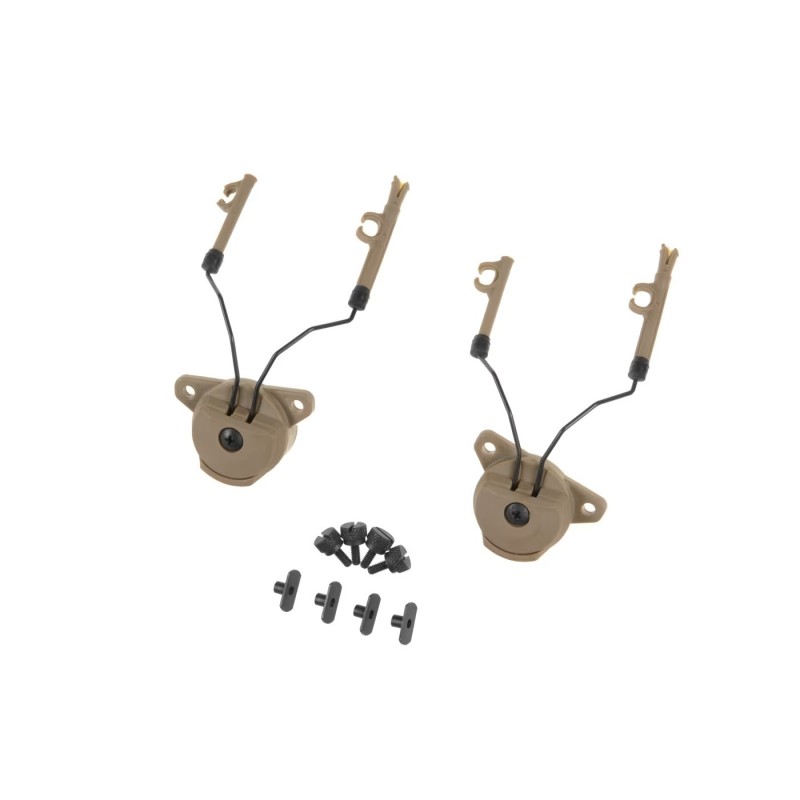 EXF RAIL ADAPTERS FOR COMTAC HEADSET - DARK EARTH