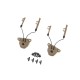 EXF RAIL ADAPTERS FOR COMTAC HEADSET - DARK EARTH