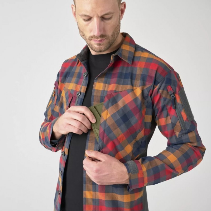 MBDU SHIRT - NYLON SORONA BLEND DARK AUTUMN CHECKERED 