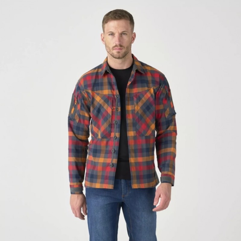 MBDU SHIRT - NYLON SORONA BLEND DARK AUTUMN CHECKERED 