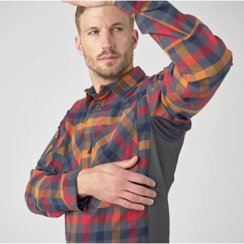 MBDU SHIRT - NYLON SORONA BLEND DARK AUTUMN CHECKERED 