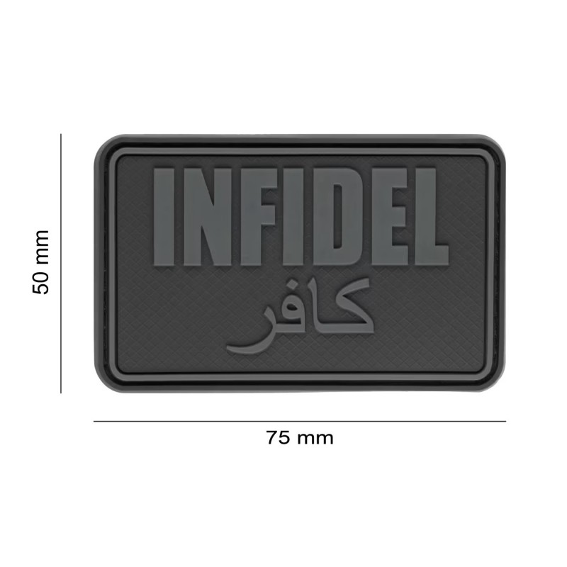 INFIDEL LARGE RUBBER PATCH - BLACKOPS