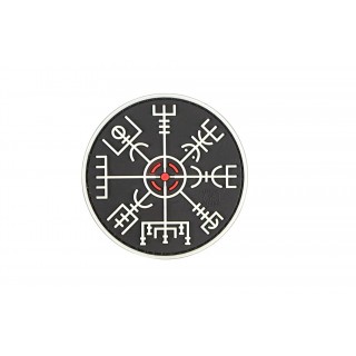 VEGVISIR VIKING COMPASS PATCH GLOW