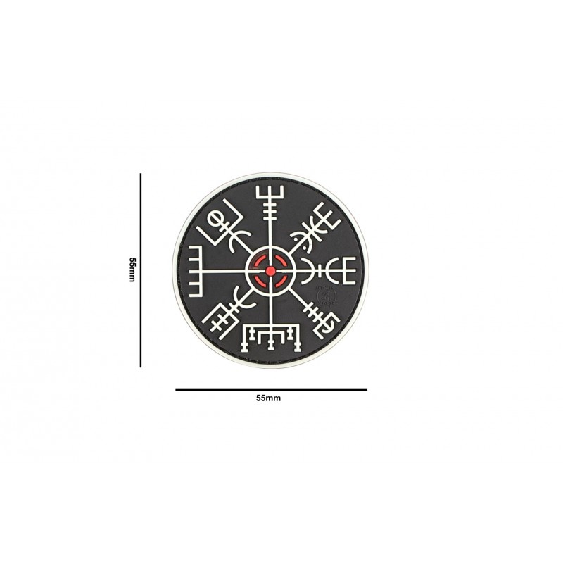 VEGVISIR VIKING COMPASS PATCH GLOW