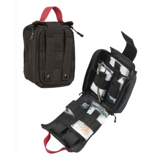 MIL-TEC IFAK - KIT DI PRIMO SOCCORSO INDIVIDUALE - TAGLIO LASER - NERO