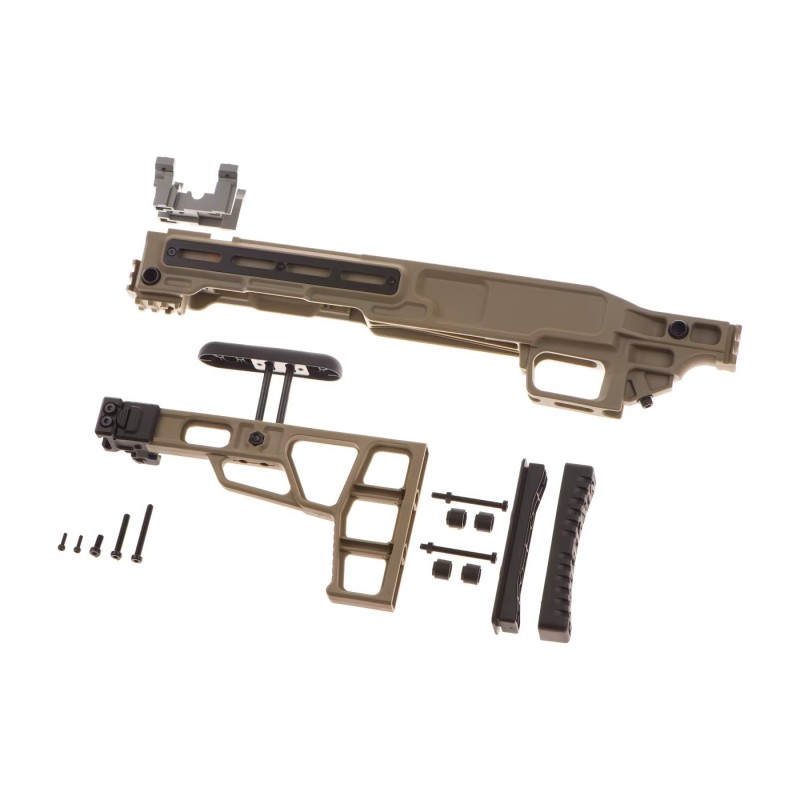 MAPLE LEAF MLC-S2 TACTICAL FOLDING CHASSIS - VSR-10 - DARK EARTH 