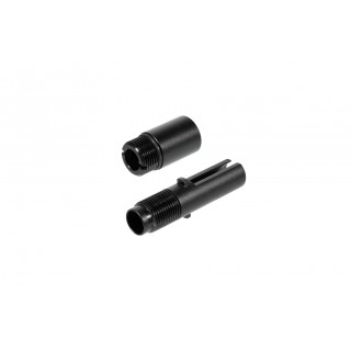 NINEBALL TOKYO MARUI MP7A1 CANNA ESTERNA PERSONALIZZATA CON SAS CORTO (ADATTORE CON FILETTATURA INVERSA DA 14MM) 