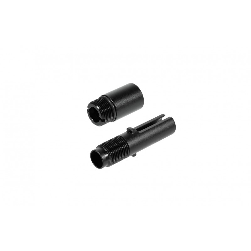 NINEBALL TOKYO MARUI MP7A1 CUSTOM OUTER BARREL WITH SHORT SAS (14MM REVERSE THREAD ADAPTER) 