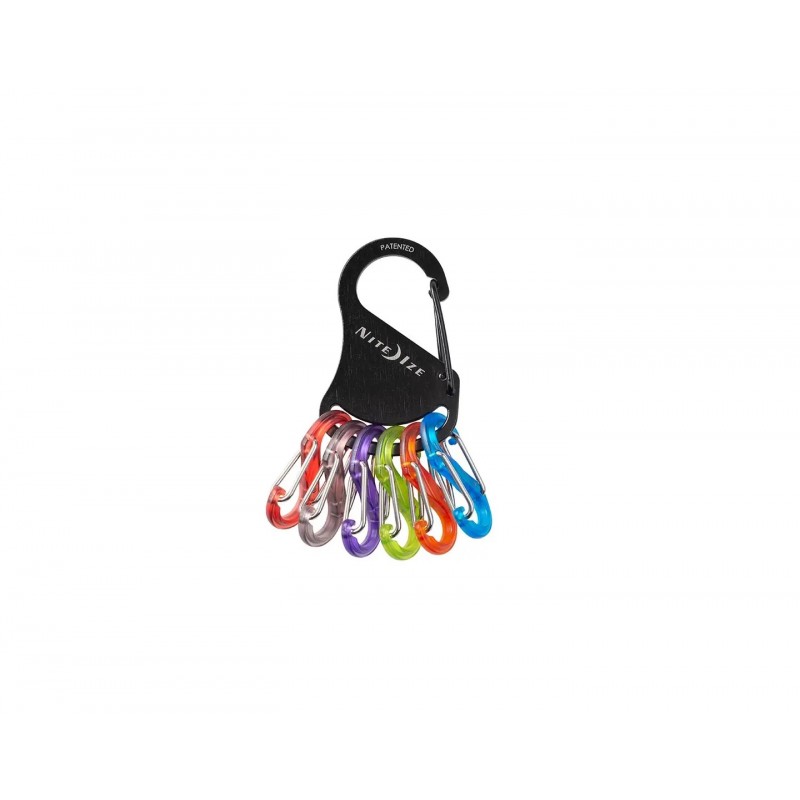 NITEIZE KEYRACK MOSCHETTONE S-BINER - MULTICOLORE