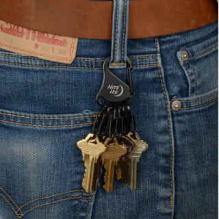 NITEIZE KEYRACK ACCIAIO S-BINER - NERO