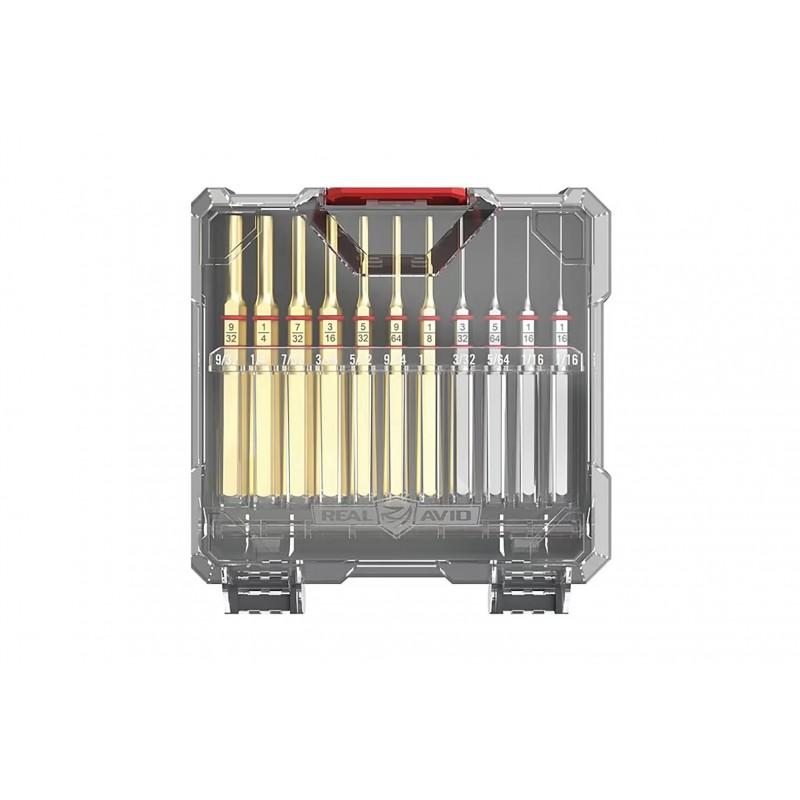 ACCU-PUNCH 11-PIECE STANDARD BRASS STEEL PIN PUNCH SET