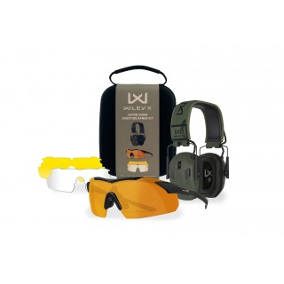 WILEY X VAPOR COMM KIT PER POLIGONO DI TIRO - LENTI ARANCIONE/GIALLO/TRASPARENTI