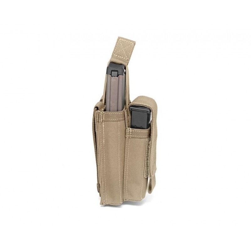 WARRIOR ASSAULT SYSTEMS PORTA CARICATORE SINGOLO APERTO 5.56MM 9MM COYOTE