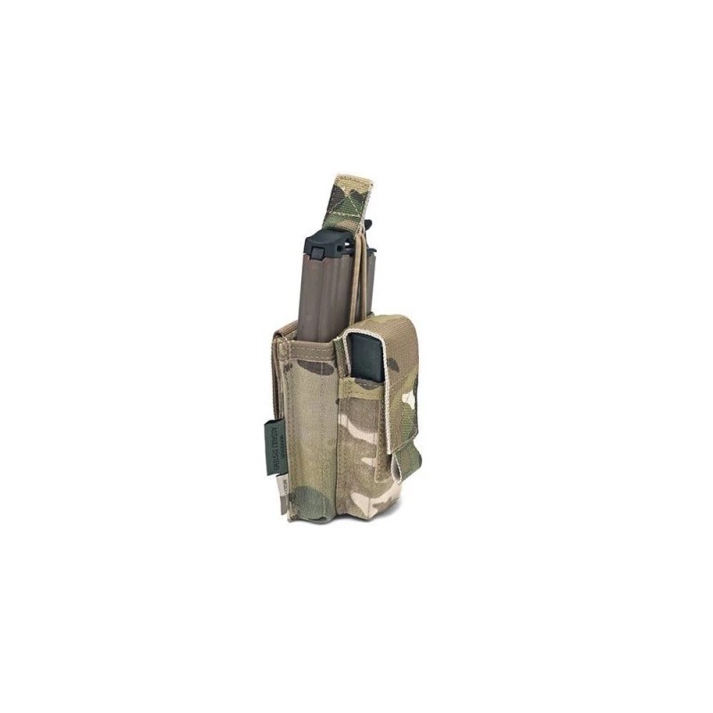 WARRIOR ASSAULT SYSTEMS SINGLE OPEN 5.56MM 9MM MAGAZINE POUCH MULTICAM