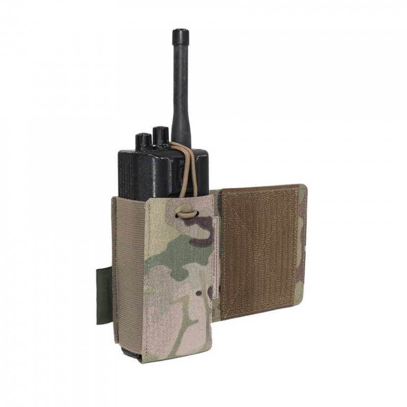 WARRIOR ASSAULT SYSTEM CUSTODIA PER RADIO REGOLABILE TAGLIATO AL LASER CON VELCRO - LATO SINISTRO - MULTICAM 
