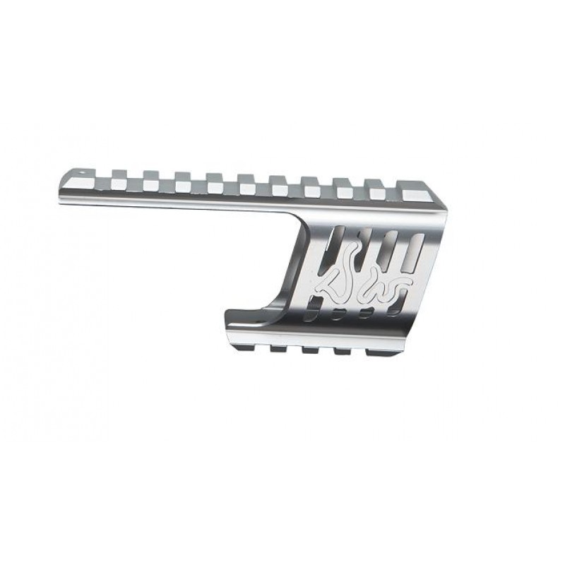 Custom CNC rail mount - DW 715 - Silver