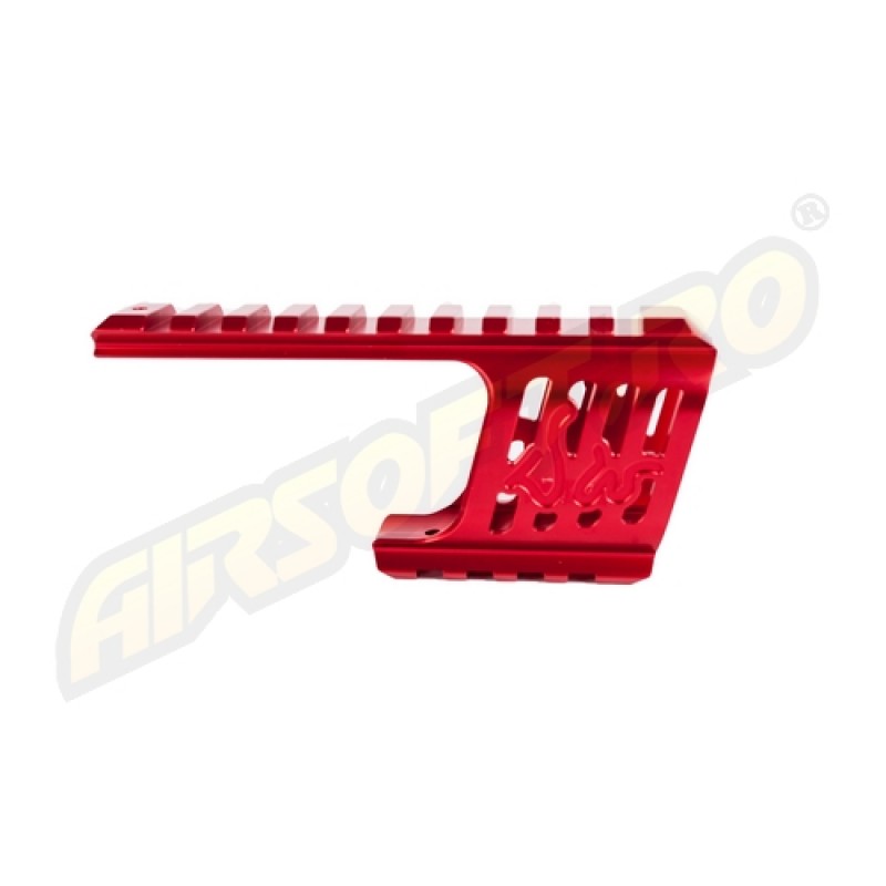 Custom CNC rail mount - DW 715 - Red 