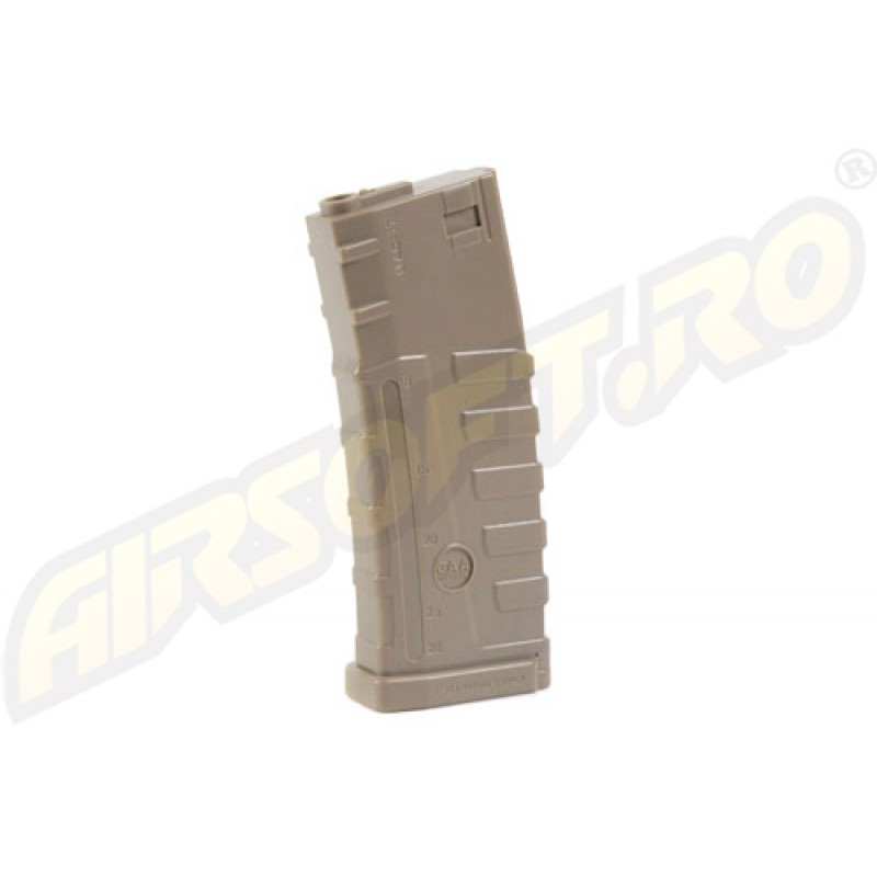 140 BB's MAGAZINE - M16/M4/SR16/CAR 15/M733/L85/GF85/TAVOR (TAN)